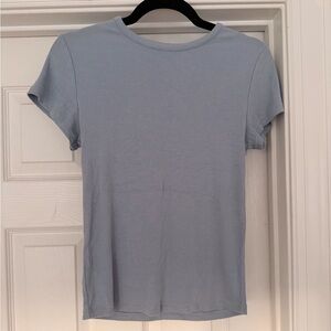 Nuuds Slinky Ribbed Tee in Mist